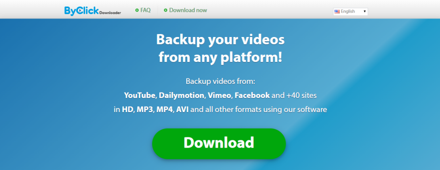 ByClick Downloader - youtube to mp4 converter online