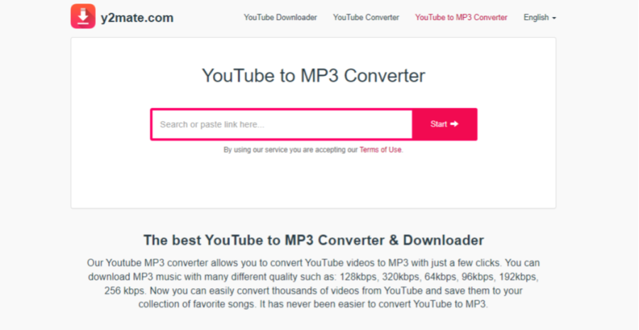 Y2Mate - free YouTube to mp3 converter