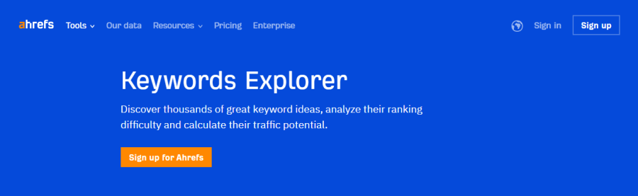 Ahrefs Keywords Explorer