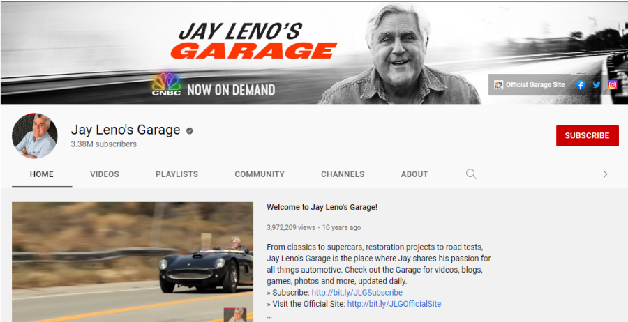 Jay Leno’s Garage - Car YouTubers