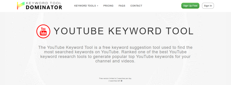 Keyword Tool Dominator - YouTube keyword tool