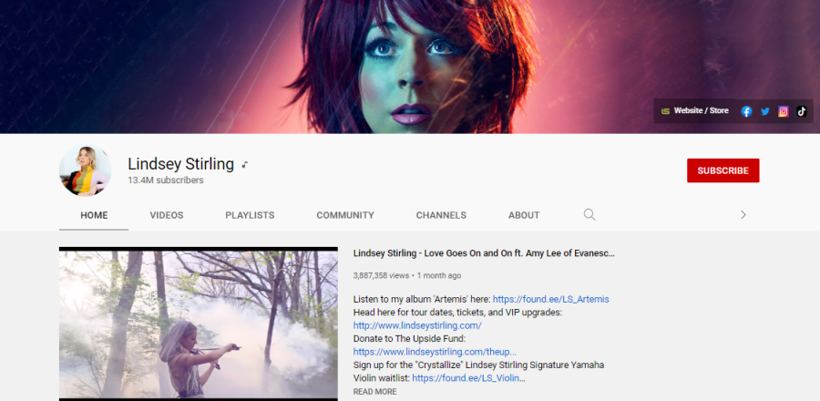 Lindsey Stirling - female YouTubers