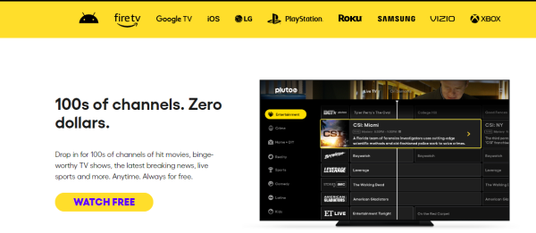 Pluto tv - YouTube TV alternative