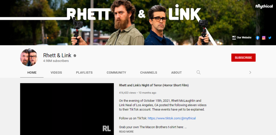 Rhett and Link - richest YouTubers