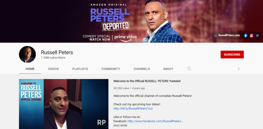 Russell Peters - YouTube stand up comedy