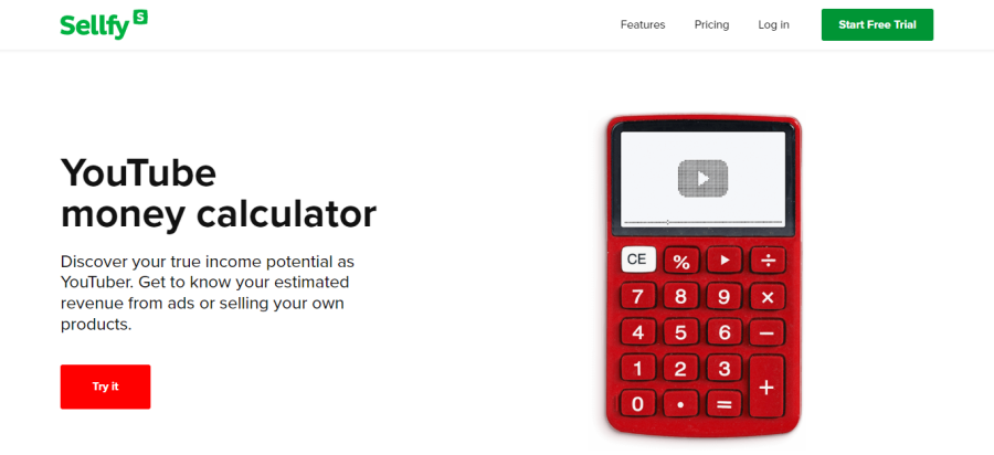 Sellfy - YouTube money calculator