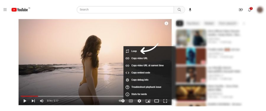 How to Loop a YouTube Video on Desktop