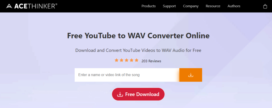 Acethinker - YouTube to WAV Converter