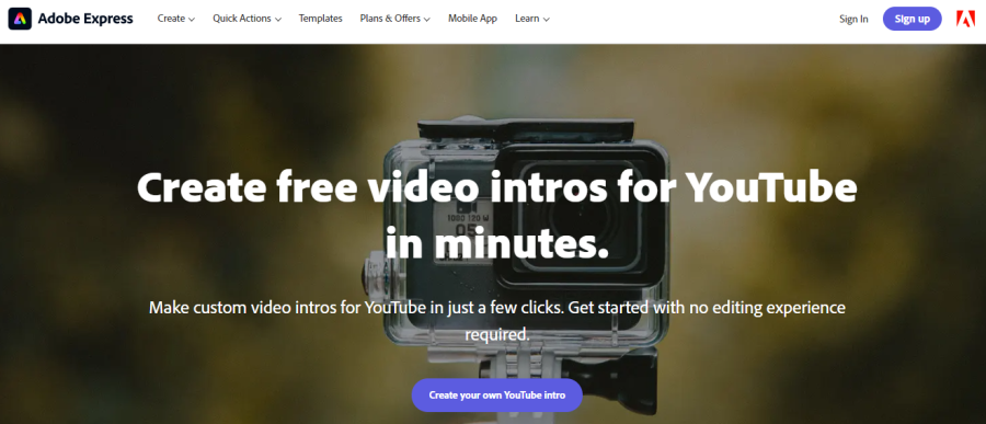 Adobe Express - Free YouTube Intro Maker