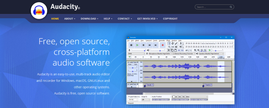 Audacity - Music Production Software