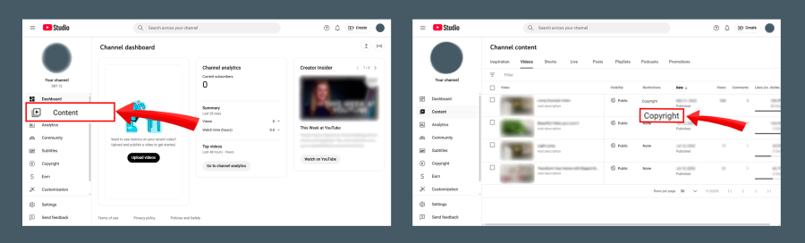 How to find Copyright Claim